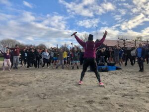 nieuwjaarsduik warming up DM